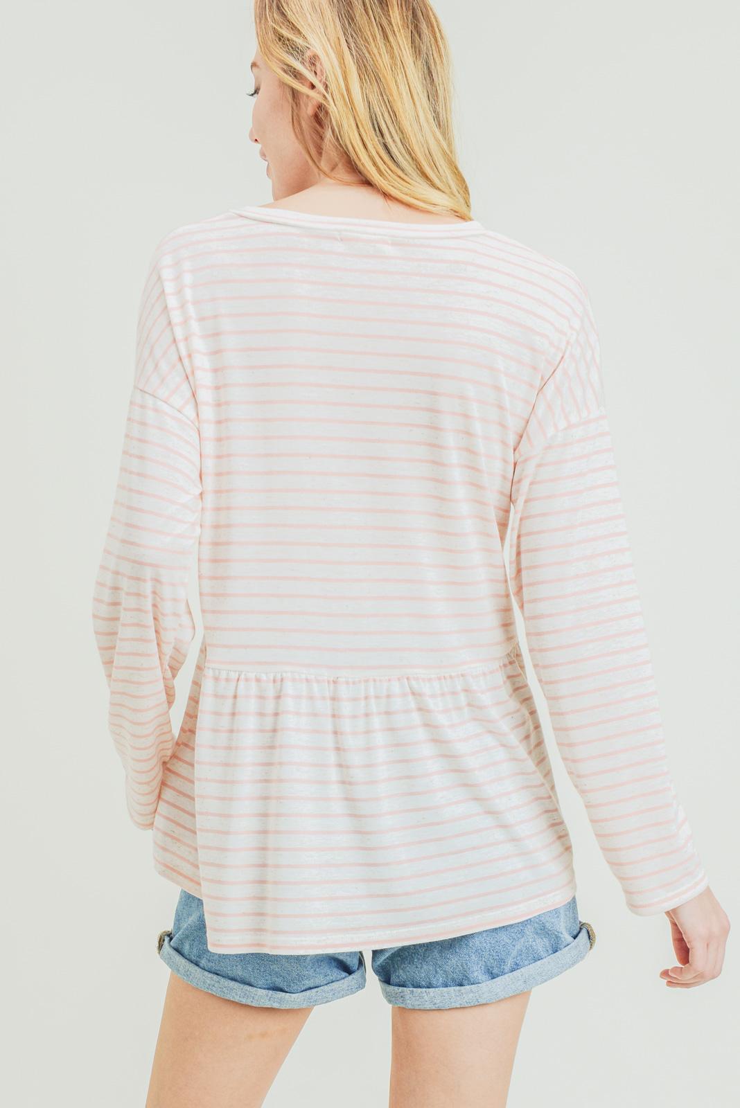 Striped Babydoll Top