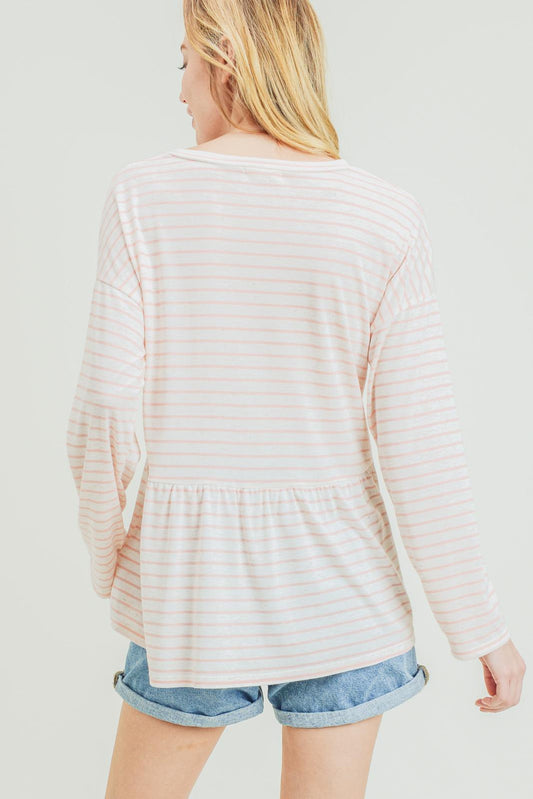 Striped Babydoll Top