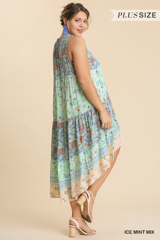 Floral & Paisley Midi Dress