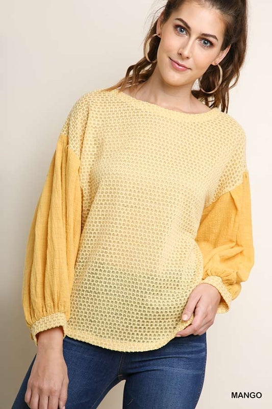 Long Sleeve Knit Top