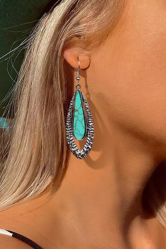 Western Geometric Inspired Drop Earrings