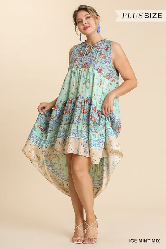 Floral & Paisley Midi Dress